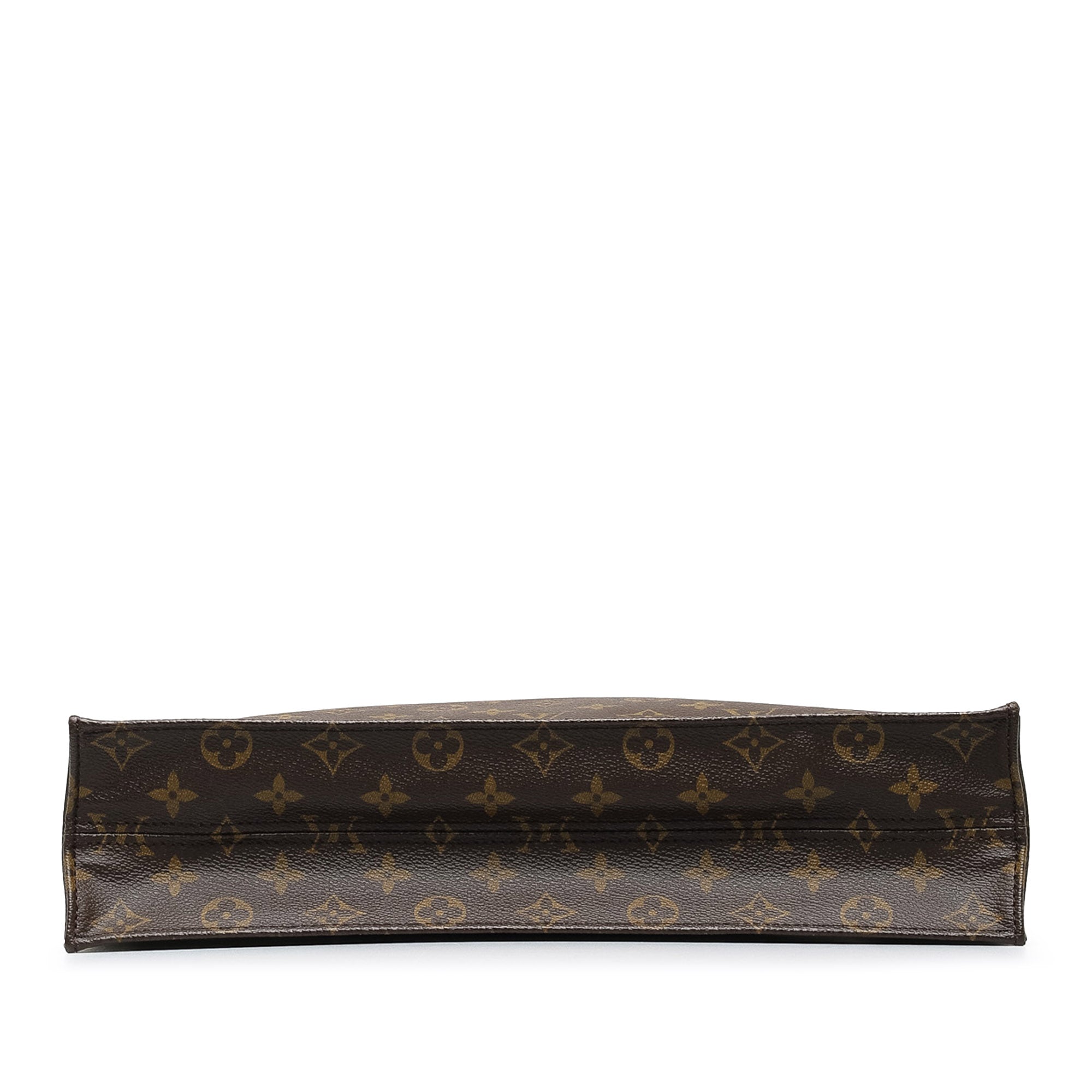 Brown LV Monogram Sac Plat Tote Bag