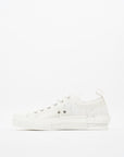 Christian D1OR B23 Low Top Sneakers White Canvas EU 42 UK 8