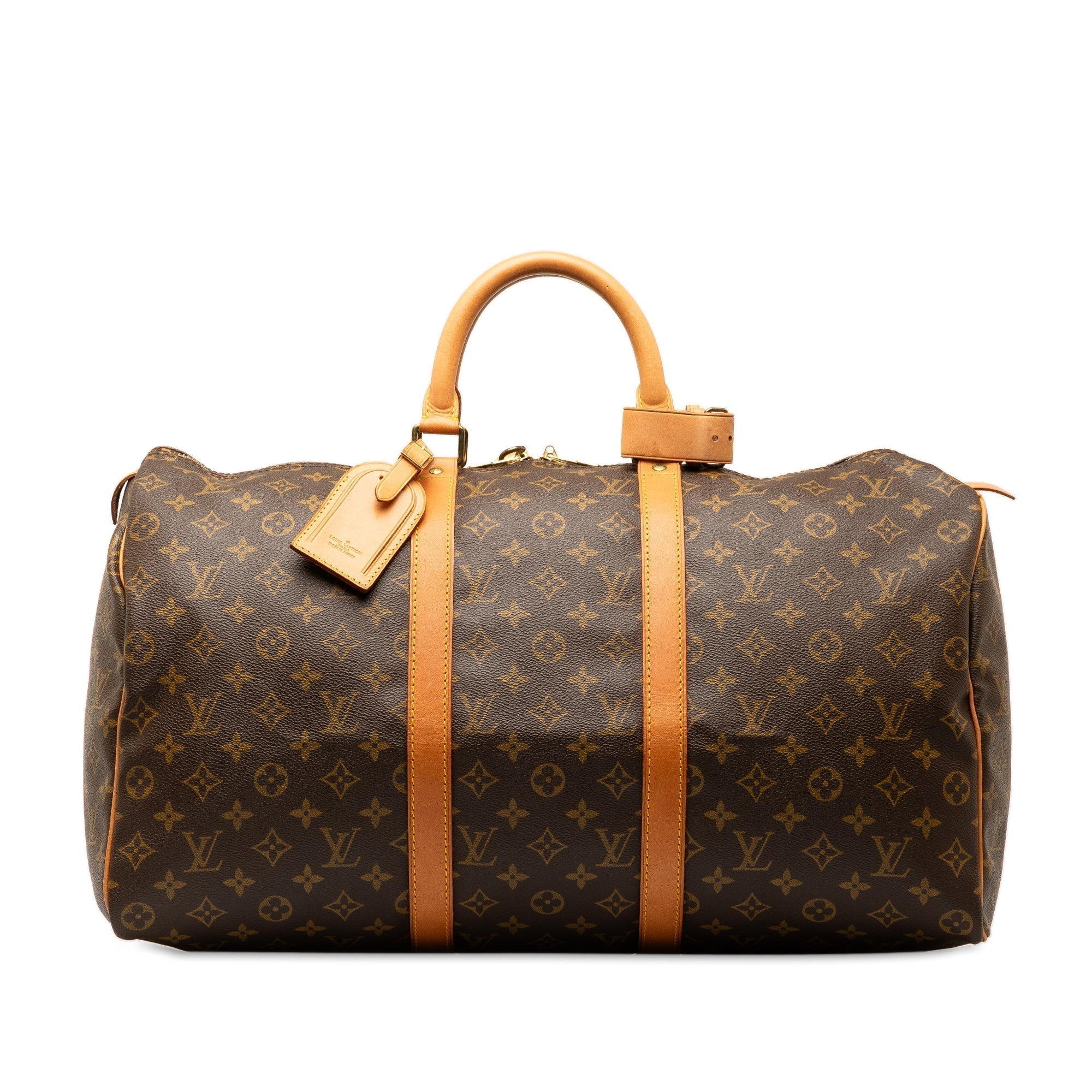 Brown LV Monogram Keepall 50 Travel Bag