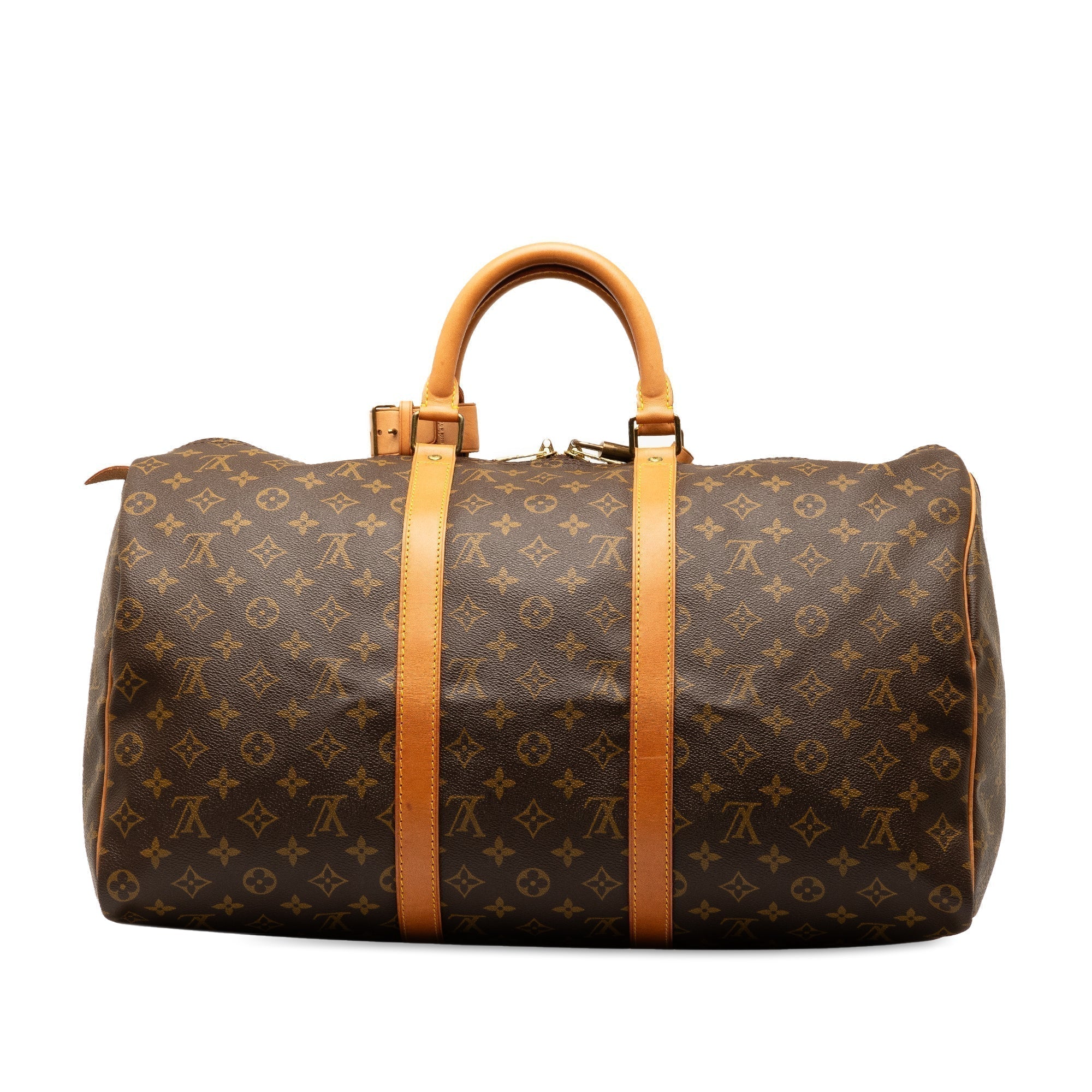 Brown LV Monogram Keepall 50 Travel Bag