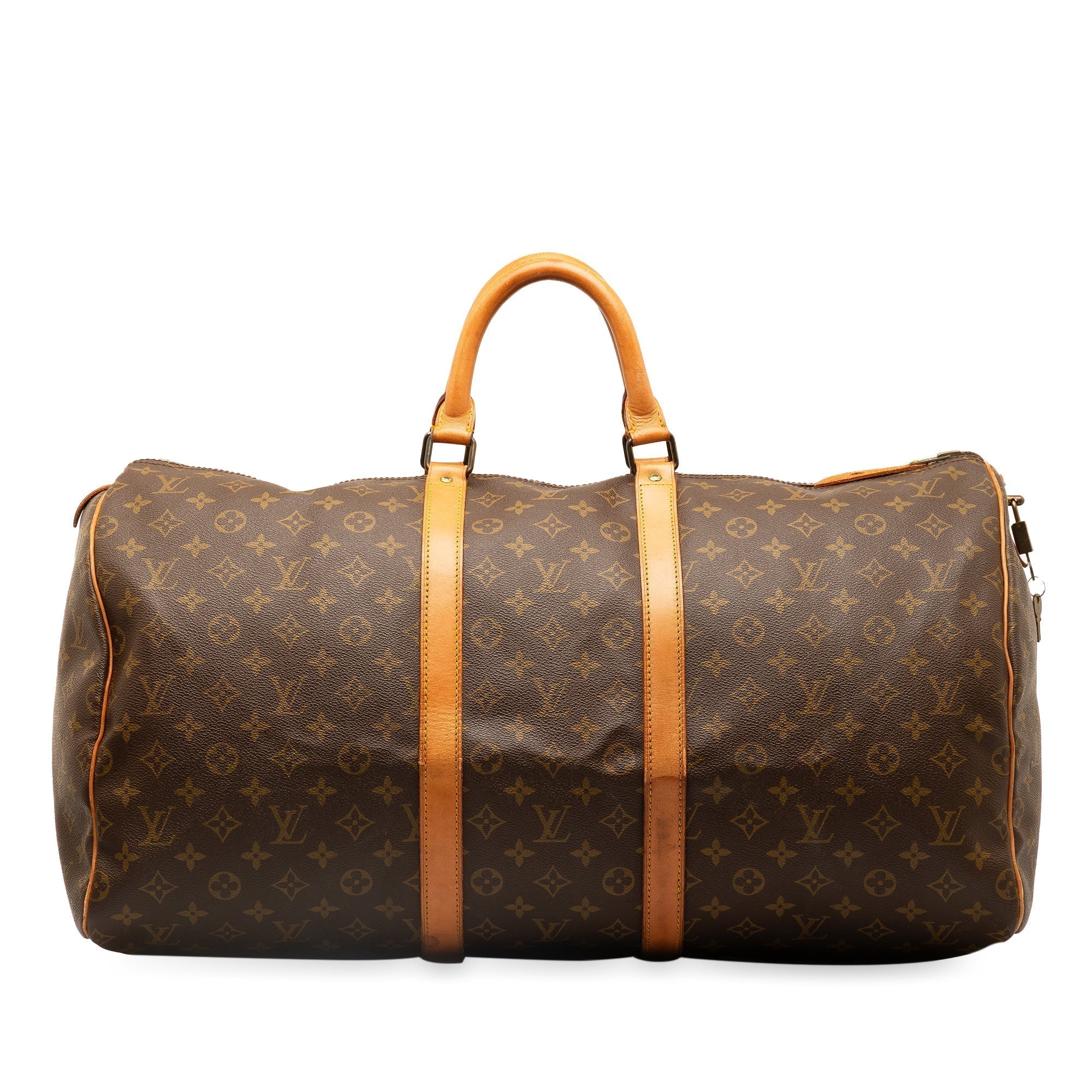 Brown LV Monogram Keepall 55 Travel Bag