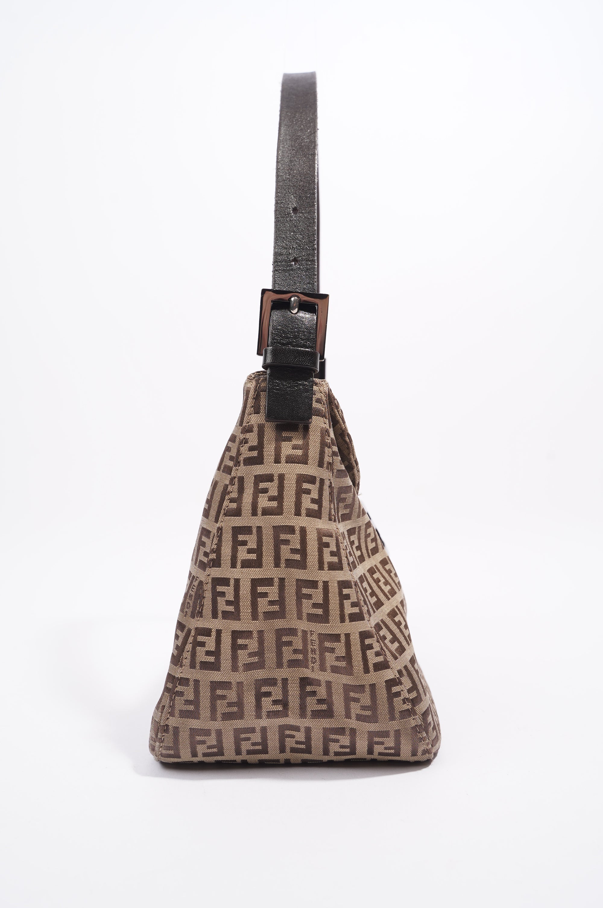FNDI Baguette Bag Brown Zucca Canvas