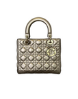 Calfskin Cannage Medium Lady D1OR Gold GHW