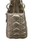 Calfskin Cannage Medium Lady D1OR Gold GHW