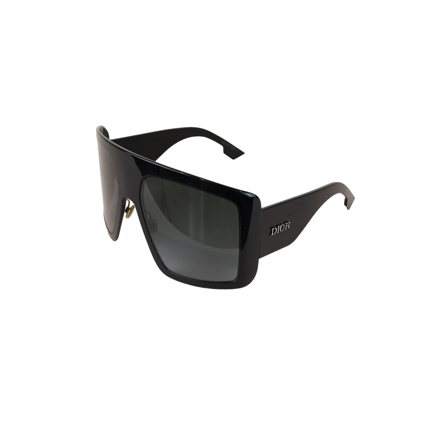 Acetate D1ORSO Light 1 Shield Sunglasses Black GHW