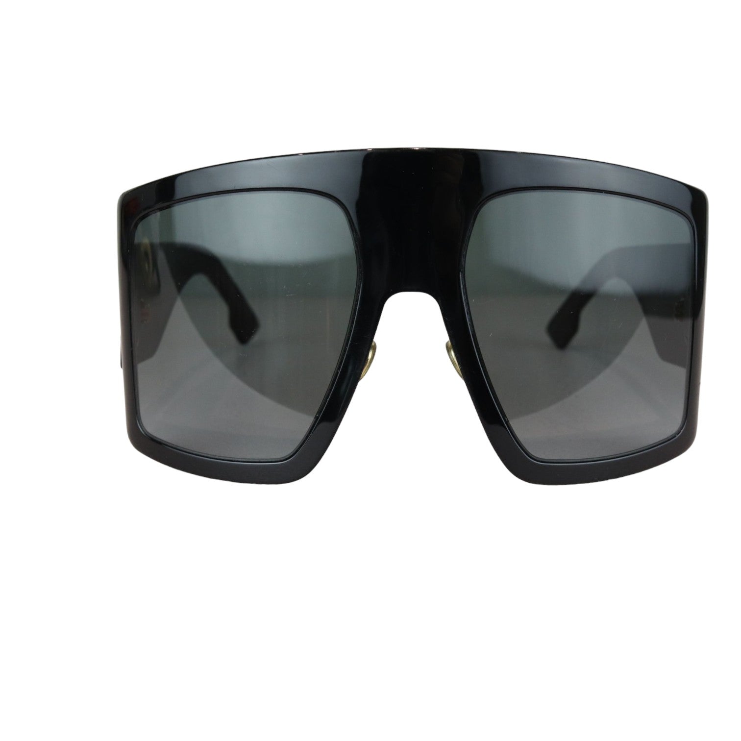 Acetate D1ORSO Light 1 Shield Sunglasses Black GHW