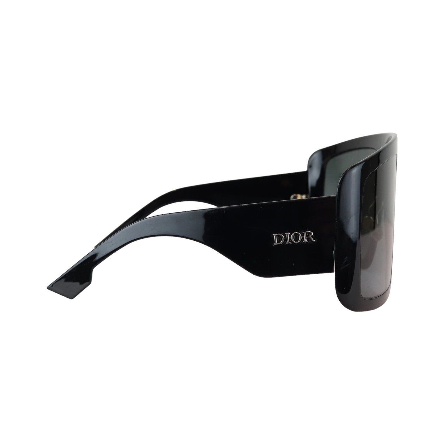 Acetate D1ORSO Light 1 Shield Sunglasses Black GHW
