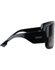 Acetate D1ORSO Light 1 Shield Sunglasses Black GHW