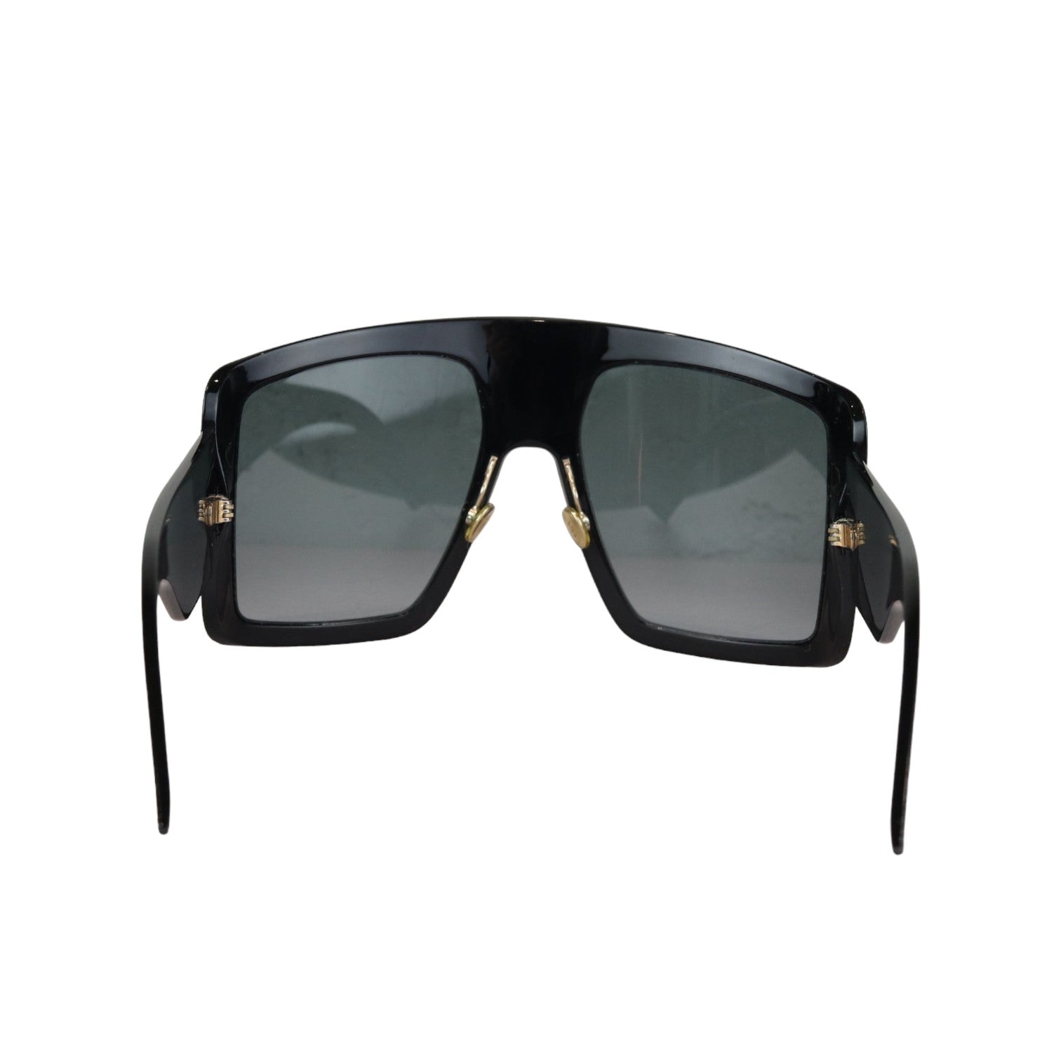 Acetate D1ORSO Light 1 Shield Sunglasses Black GHW