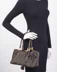FNDI Boston Bag Zucca Print / Brown Canvas