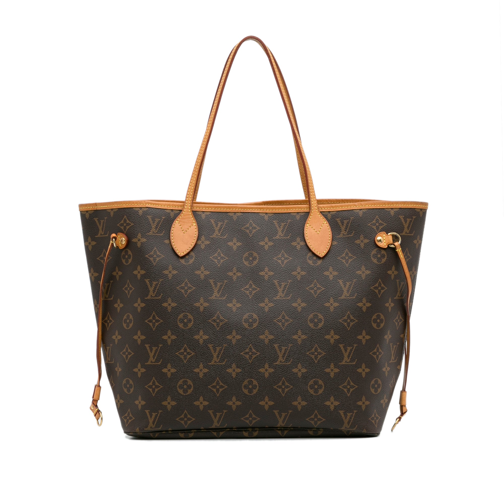 Brown LV Monogram Neverfull MM Tote Bag