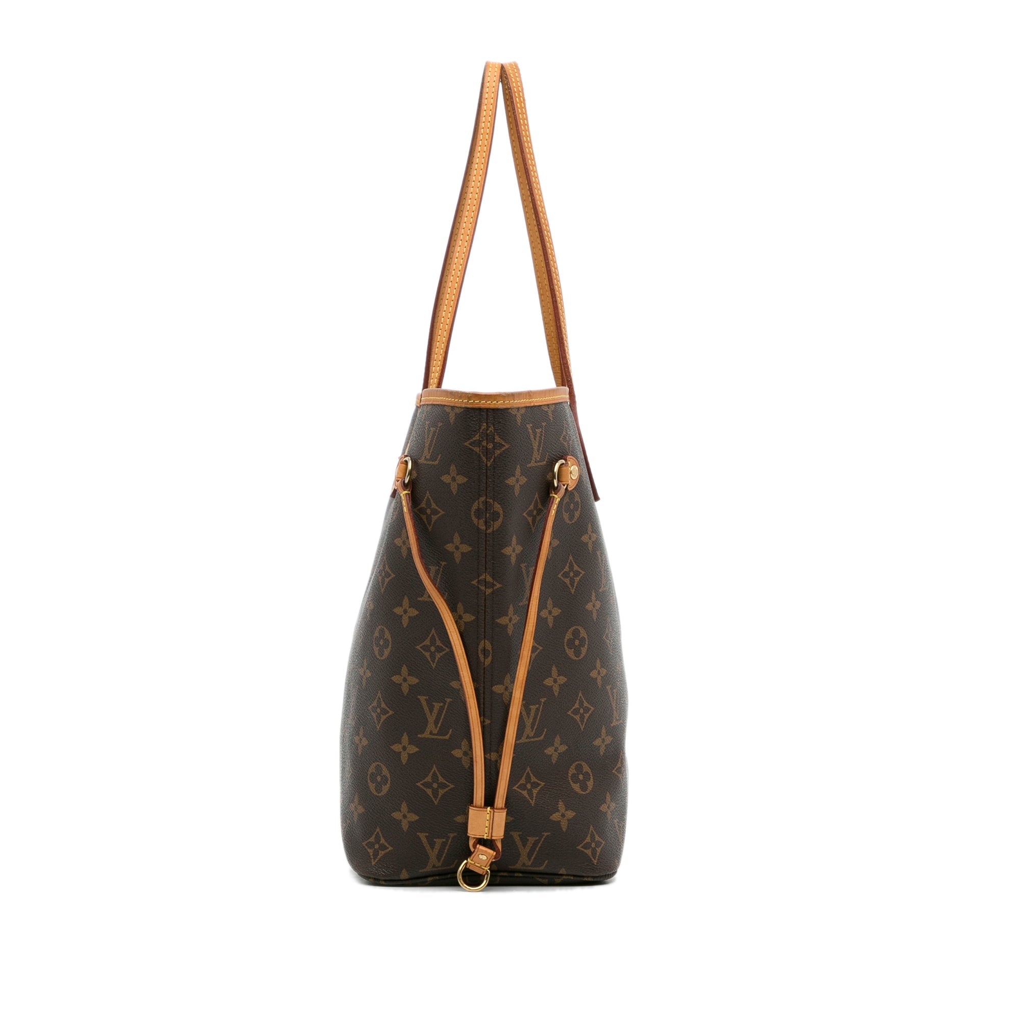 Brown LV Monogram Neverfull MM Tote Bag