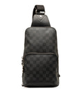 Black LV Damier Graphite Avenue Sling Crossbody Bag
