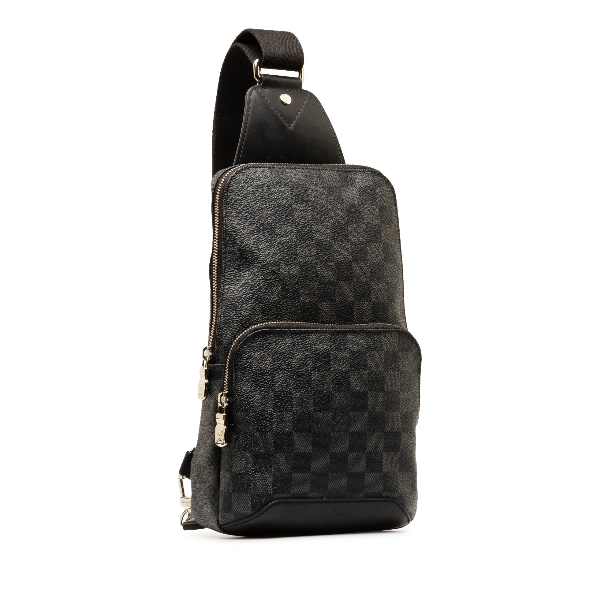 Black LV Damier Graphite Avenue Sling Crossbody Bag