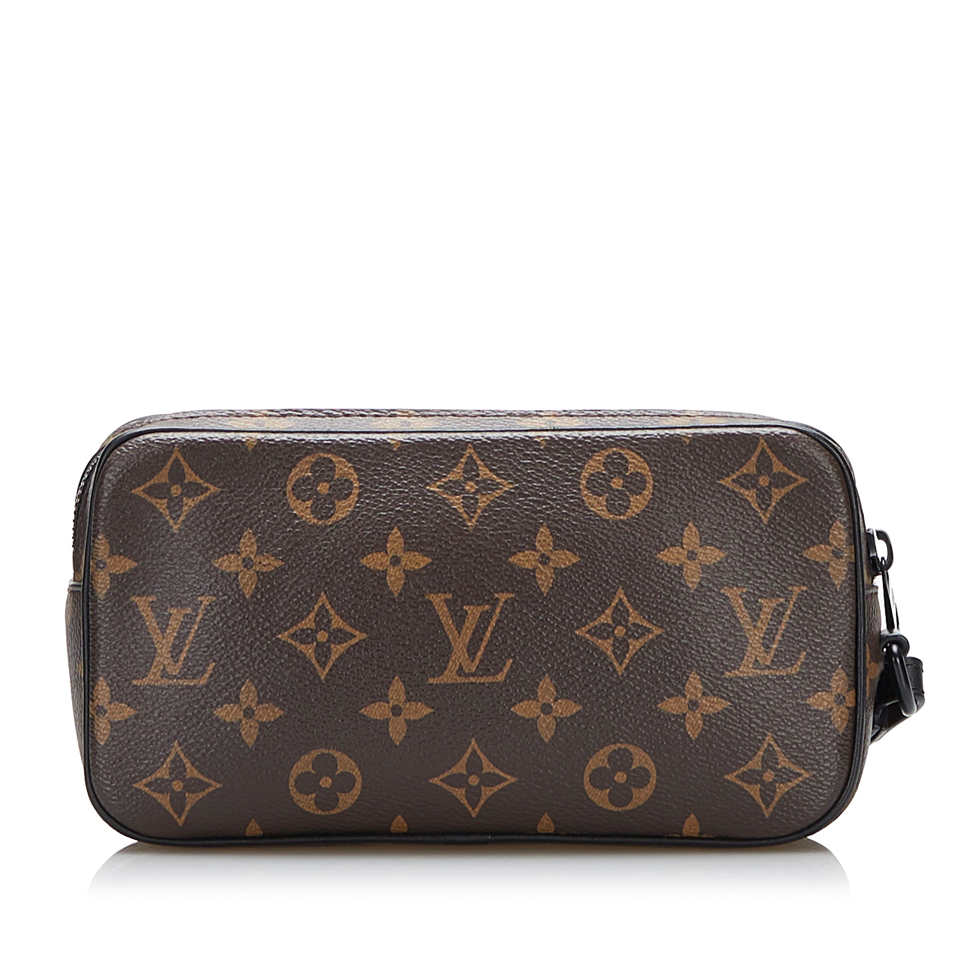 Brown LV Monogram Solar Ray Pochette Volga Clutch Bag