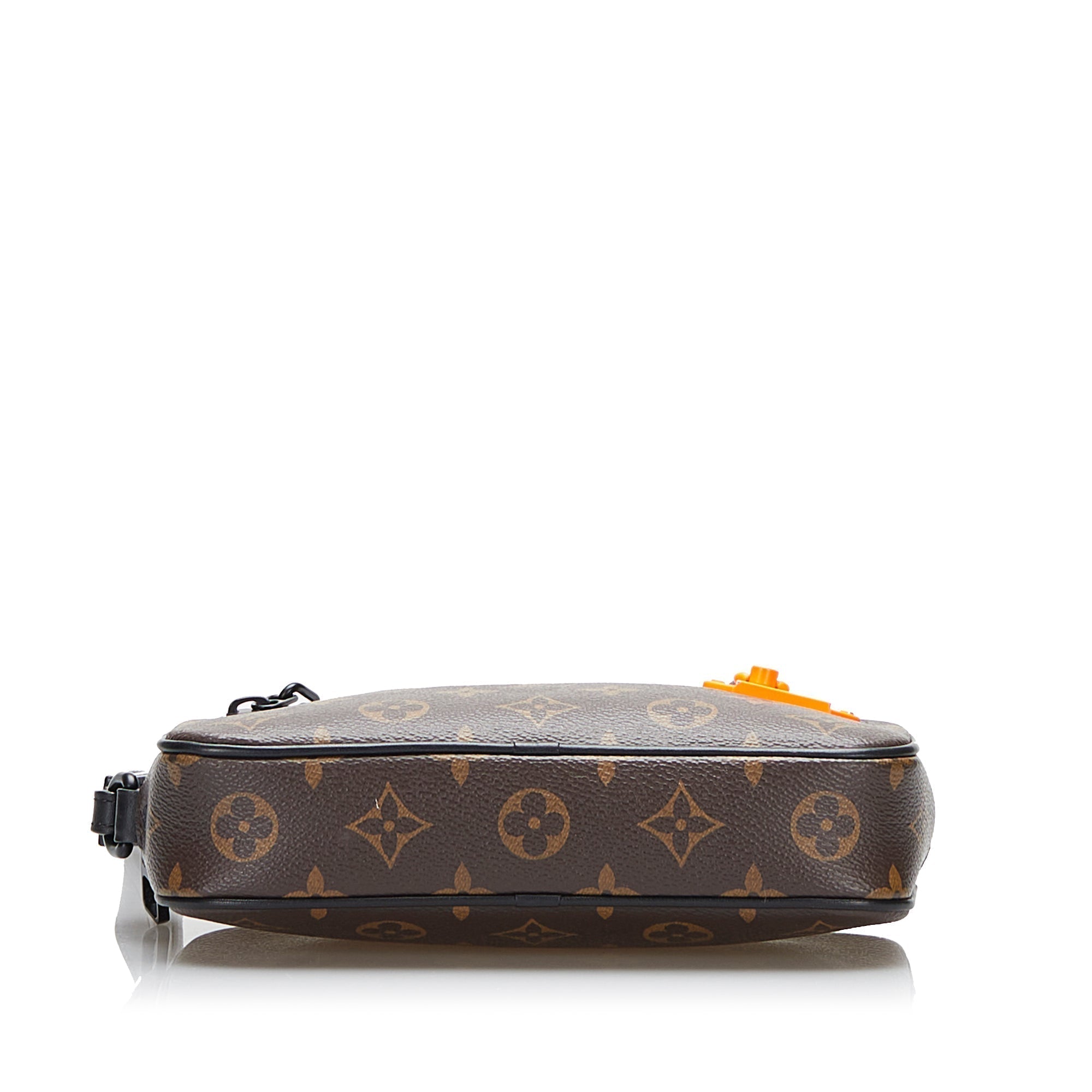 Brown LV Monogram Solar Ray Pochette Volga Clutch Bag