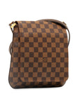 Brown LV Damier Ebene Musette Salsa Long Strap Crossbody Bag