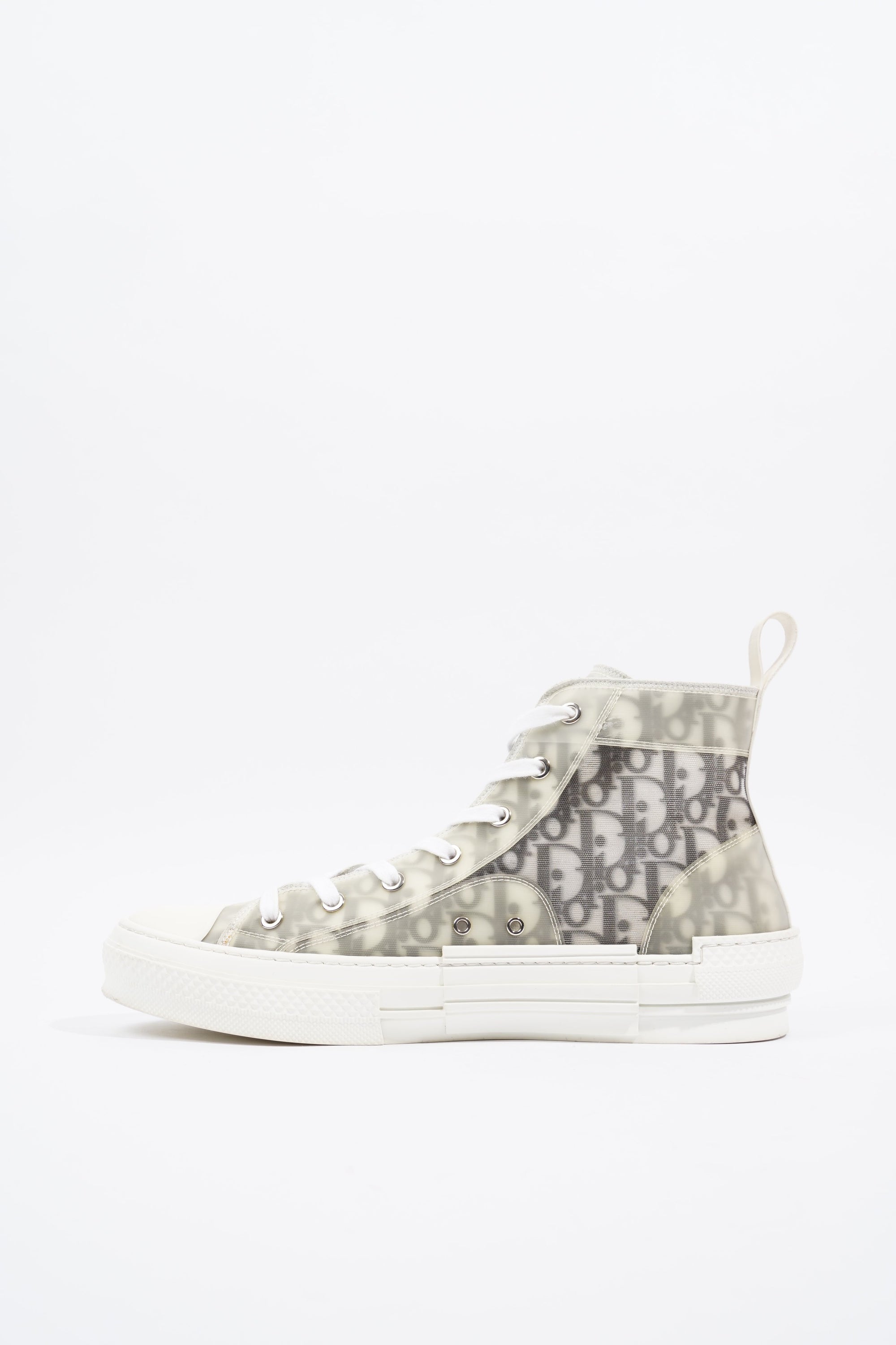 Christian D1OR B23 Hightops White / Black Oblique Rubber EU 43 UK 9