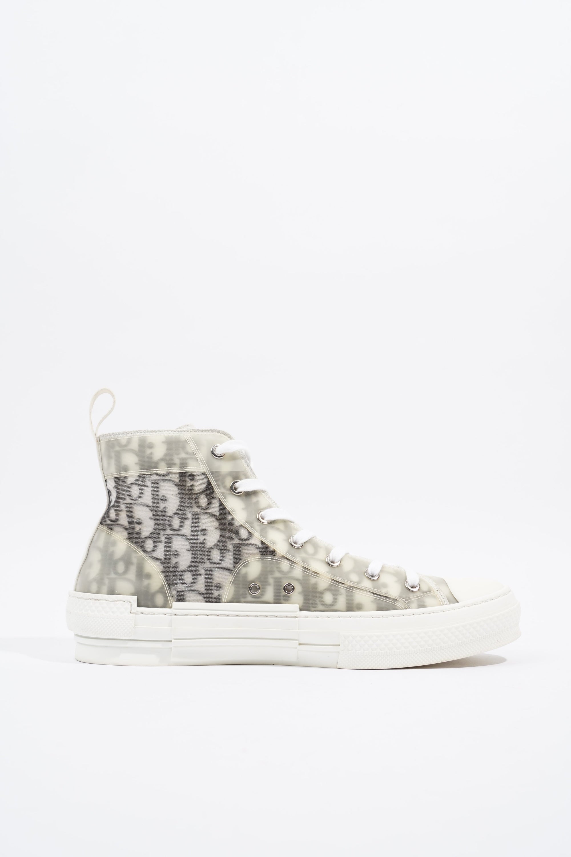 Christian D1OR B23 Hightops White / Black Oblique Rubber EU 43 UK 9