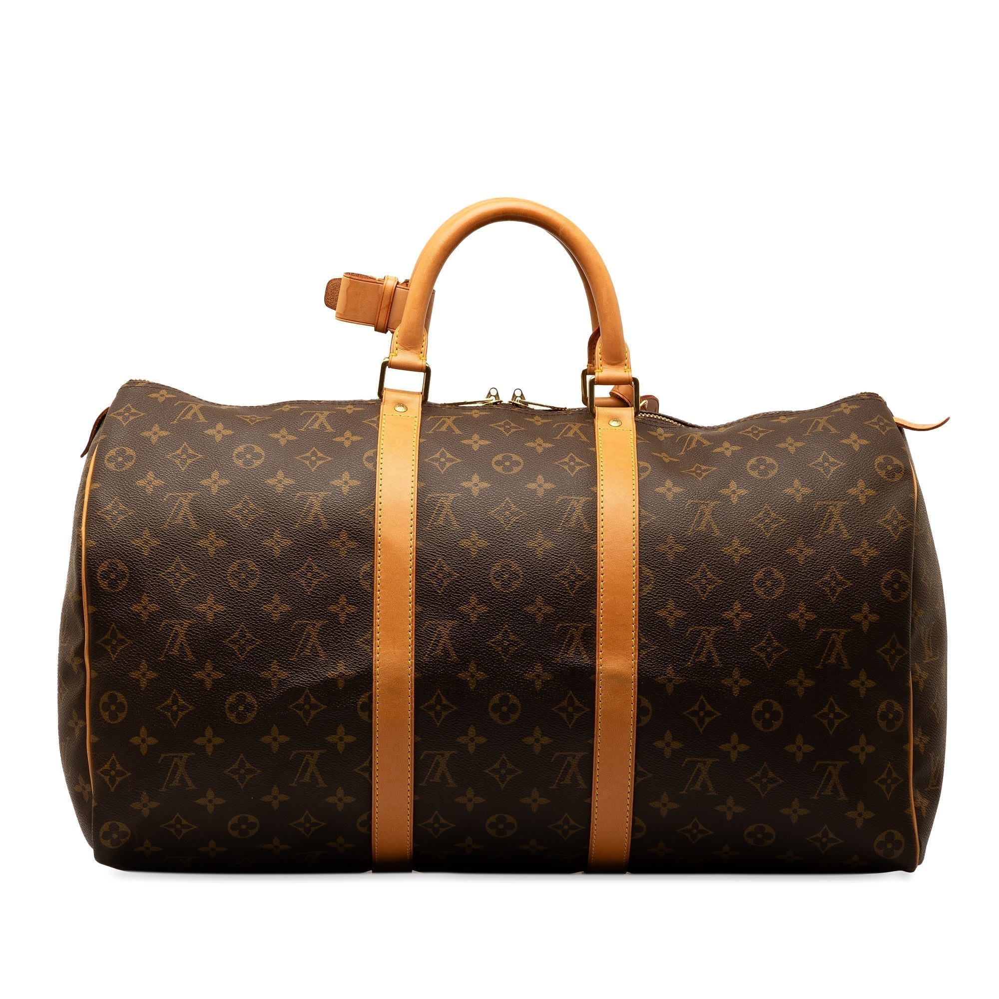 Brown LV Monogram Keepall 50 Travel Bag