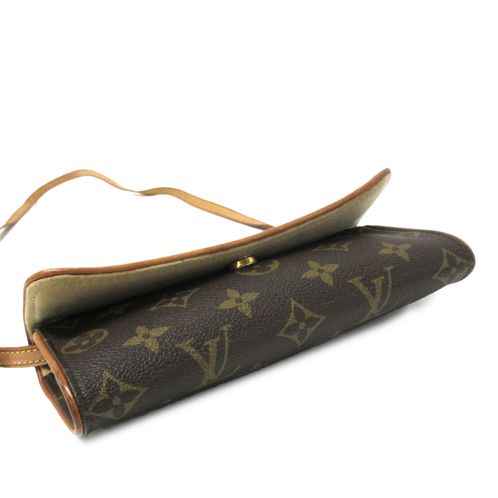 Brown LV Monogram Pochette Twin PM Crossbody Bag