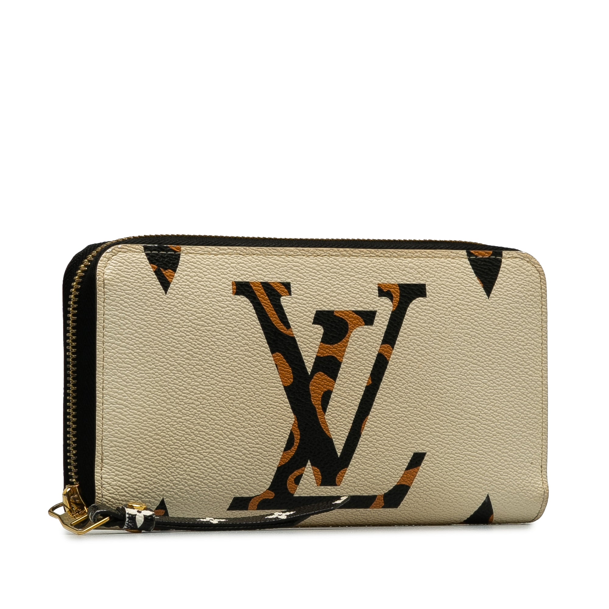 Brown LV Monogram Giant Jungle Zippy Wallet
