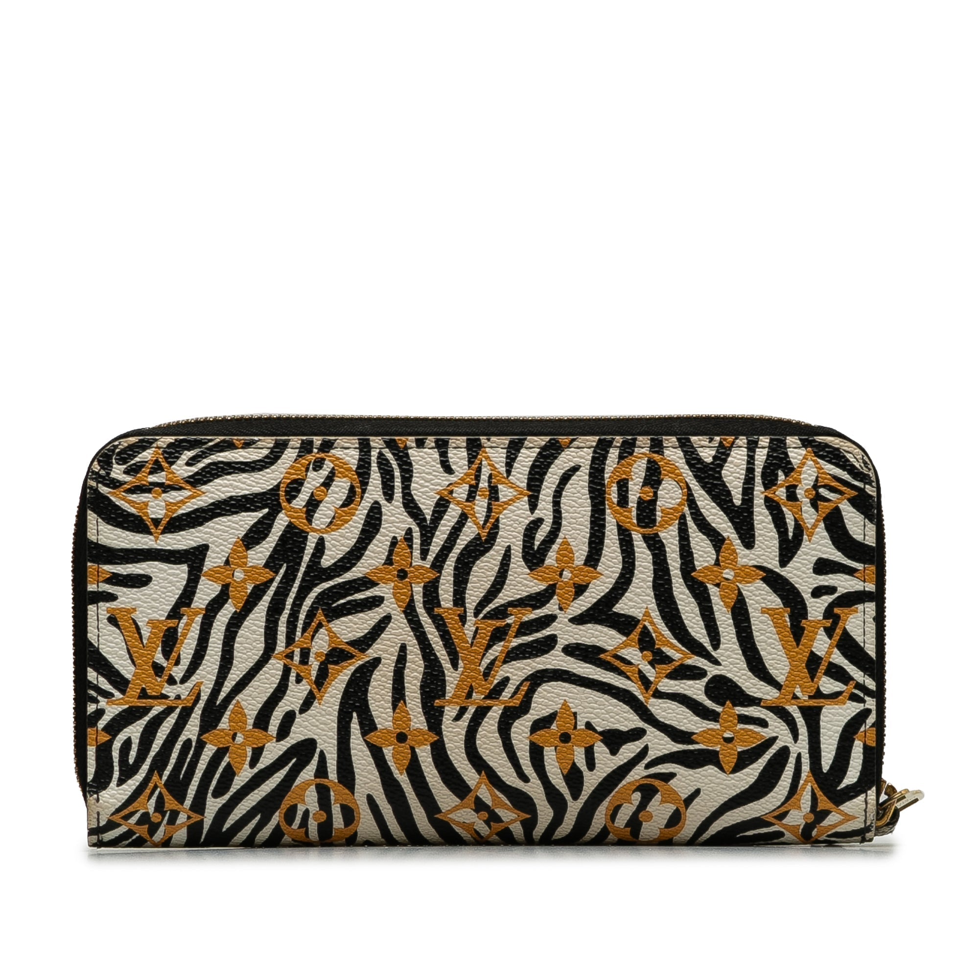 Brown LV Monogram Giant Jungle Zippy Wallet