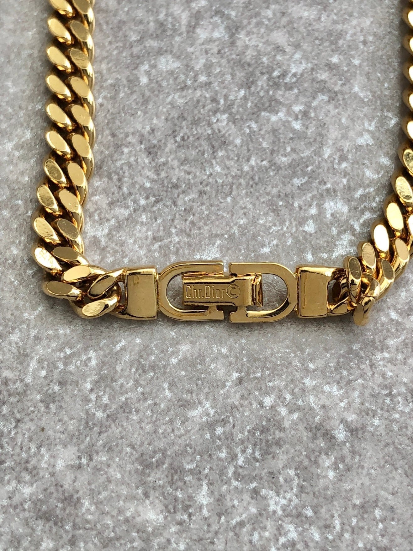 Christian D1OR CD Logo Bracelet Gold Vintage bs7hwh