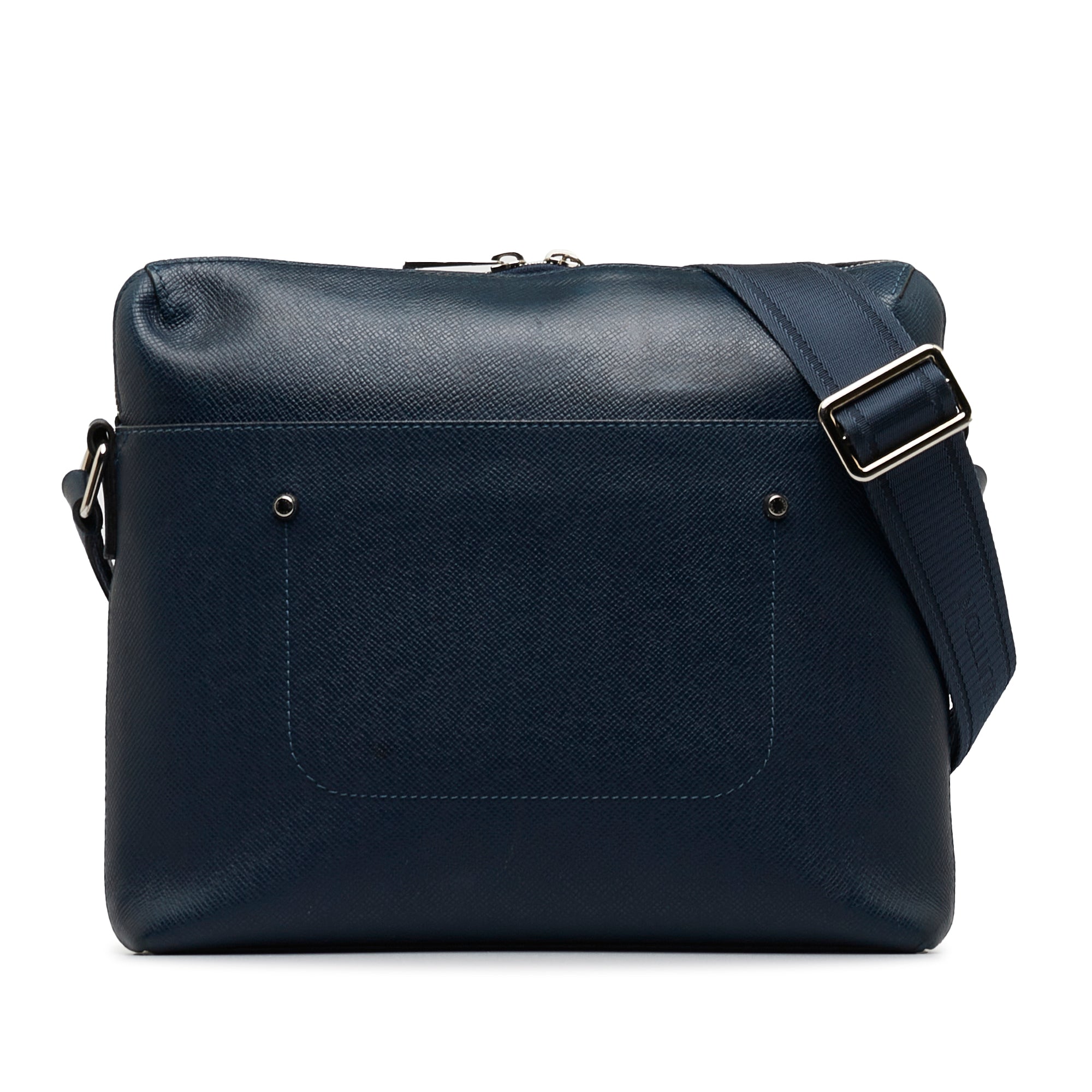 Blue LV Taiga Grigori PM Crossbody Bag