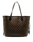 Brown LV Damier Ebene Neverfull MM Tote Bag