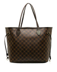 Brown LV Damier Ebene Neverfull MM Tote Bag