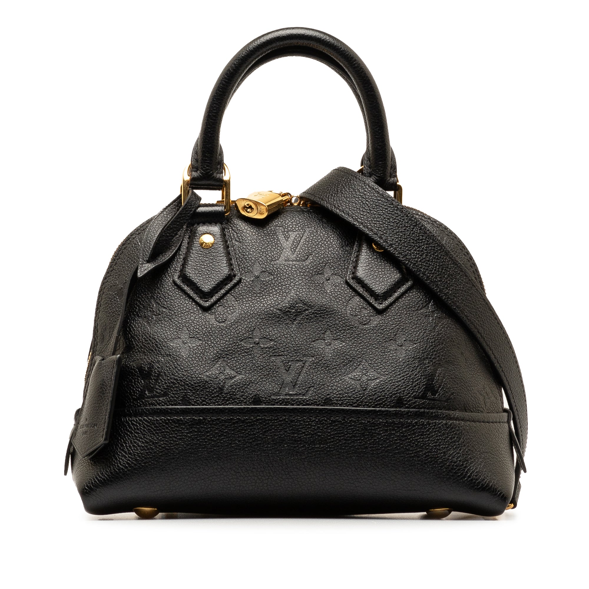 Black LV Monogram Empreinte Neo Alma BB Satchel