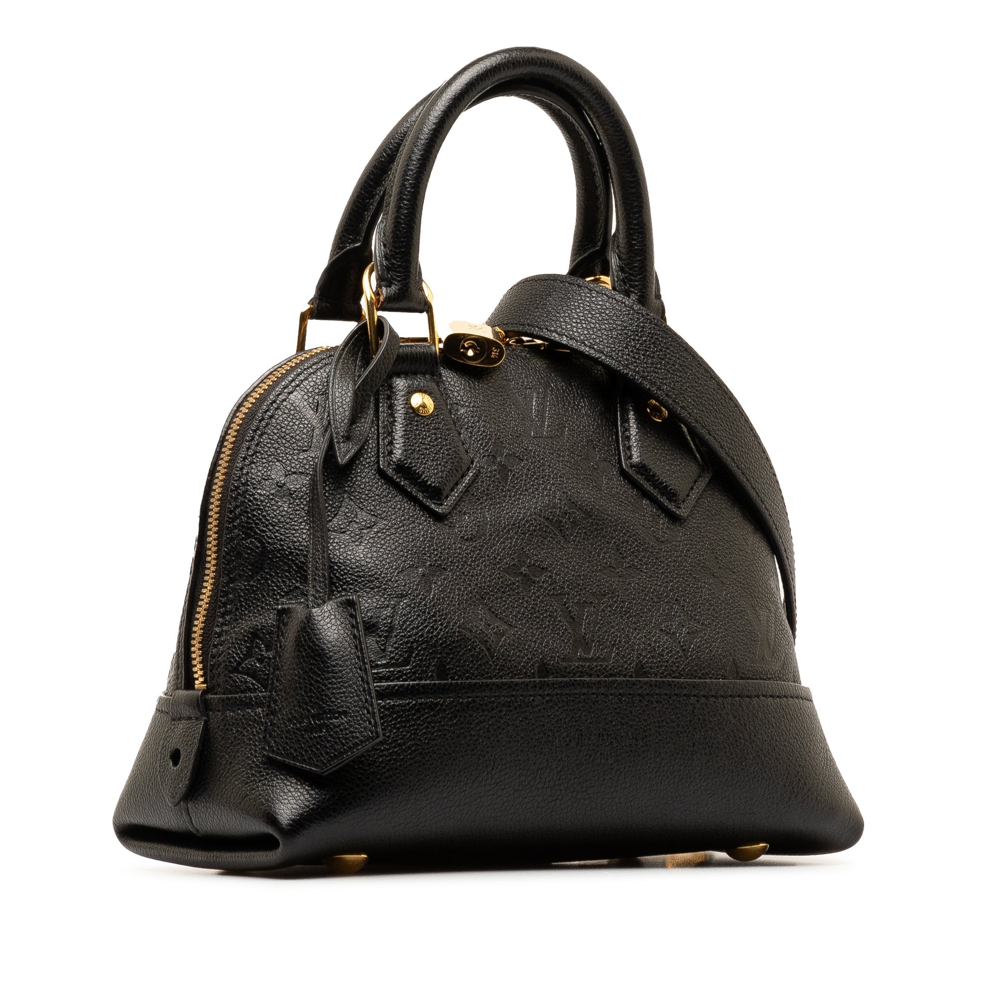 Black LV Monogram Empreinte Neo Alma BB Satchel