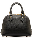 Black LV Monogram Empreinte Neo Alma BB Satchel
