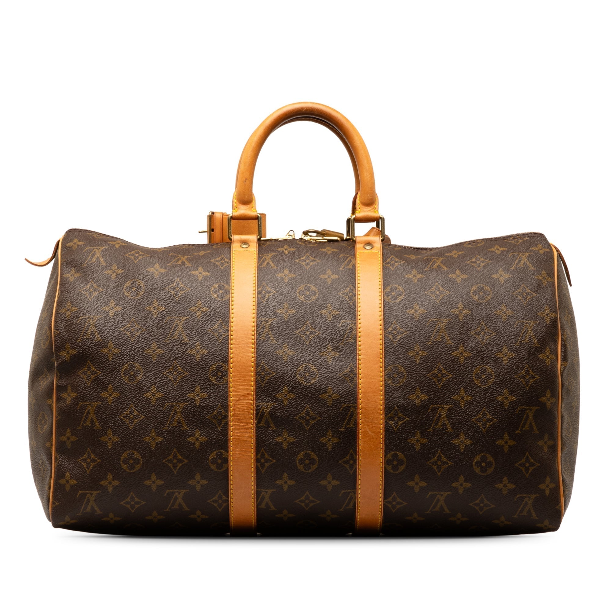 Brown LV Monogram Keepall 45 Travel Bag
