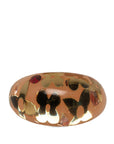 Brown LV Crystal Inclusion Resin Ring