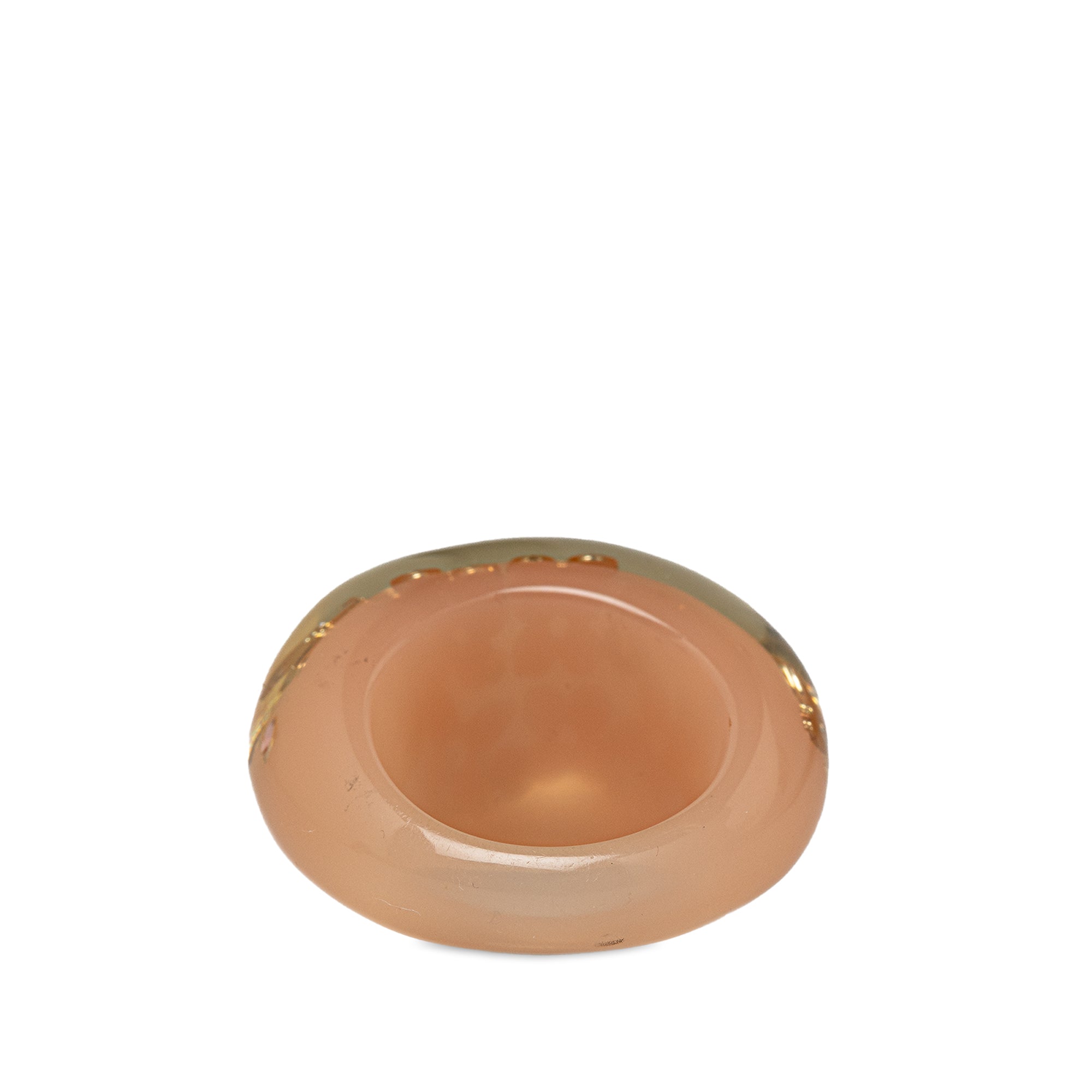 Brown LV Crystal Inclusion Resin Ring
