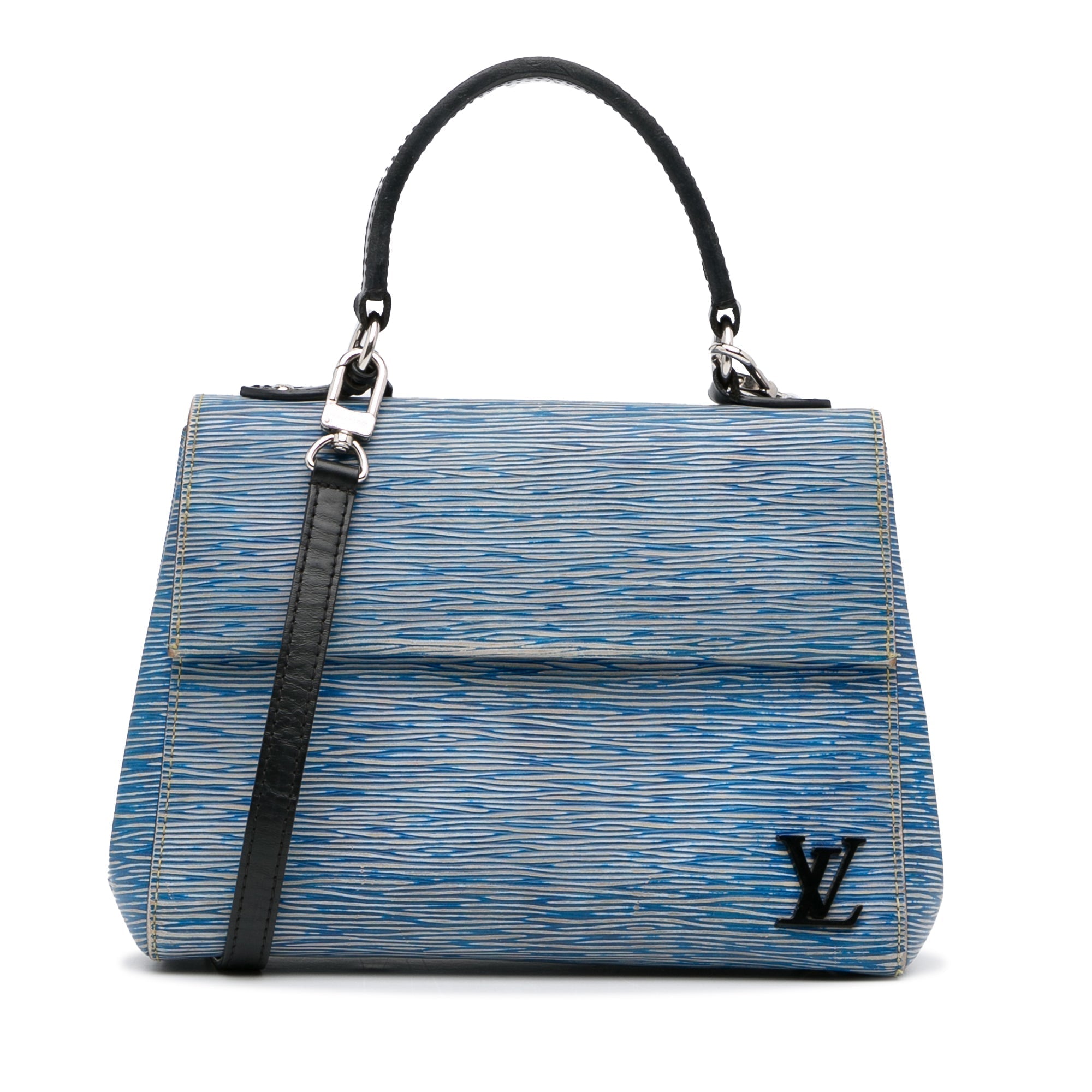 Blue LV Epi Denim Cluny BB Satchel