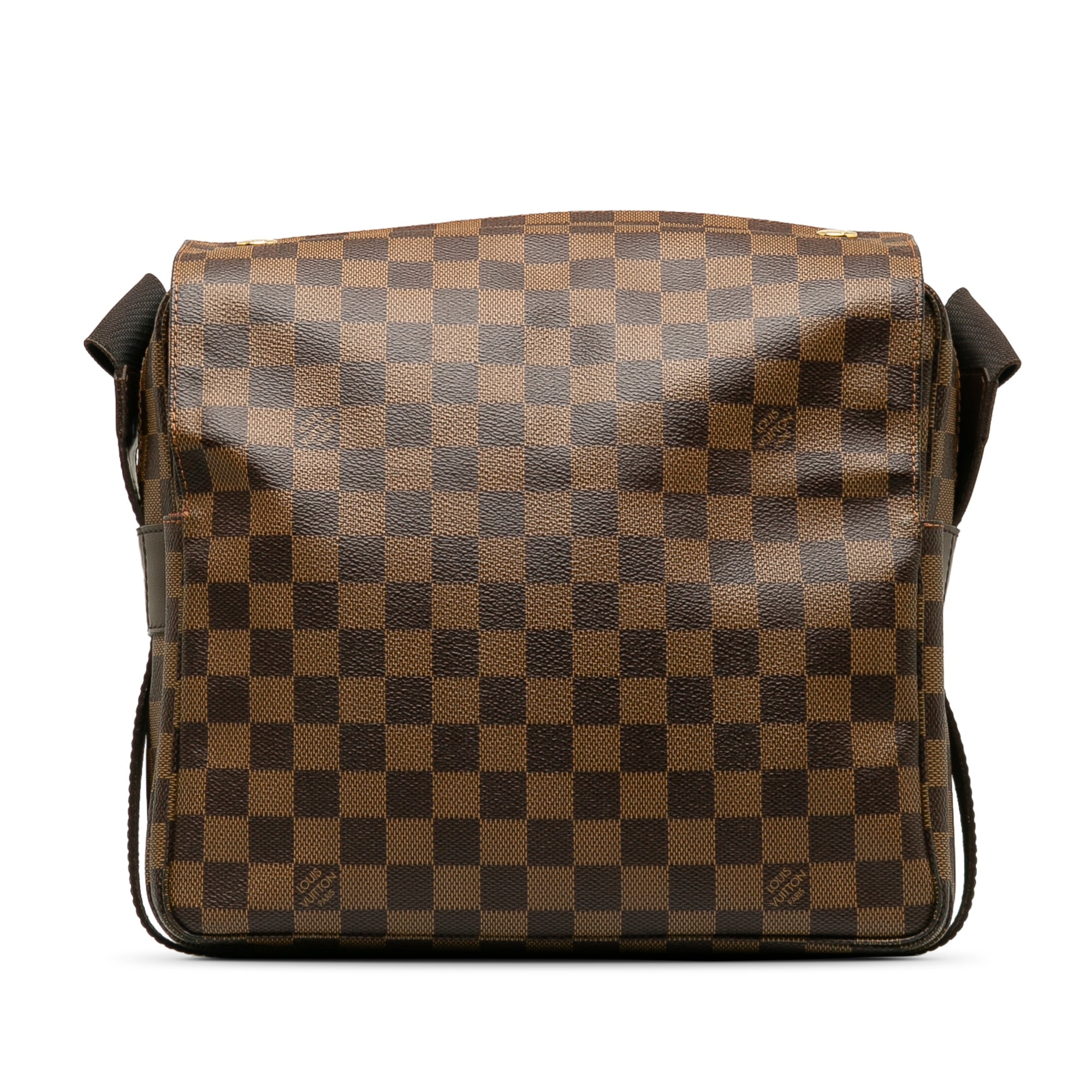 Brown LV Damier Ebene Naviglio Crossbody Bag
