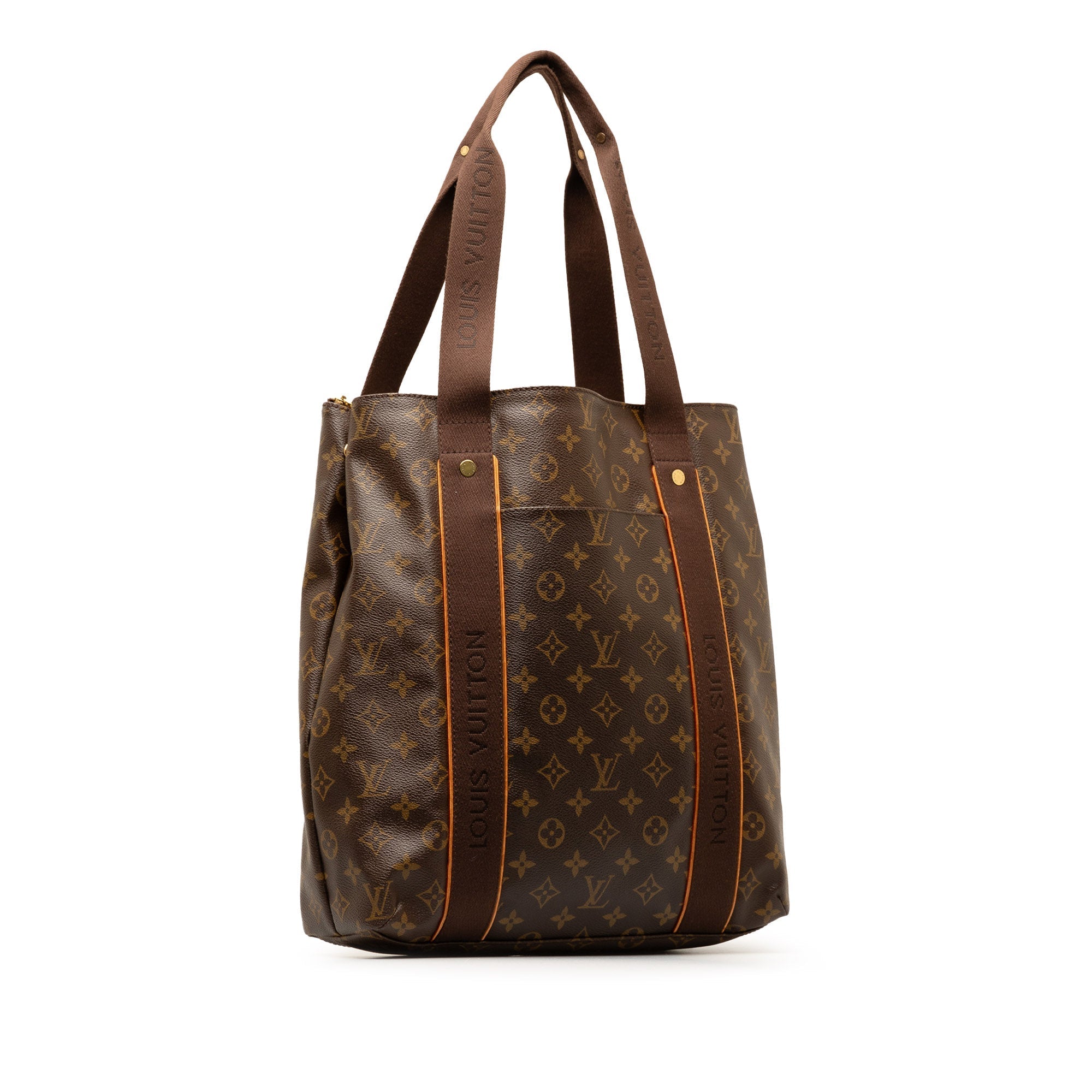 Brown LV Monogram Cabas Beaubourg Tote Bag