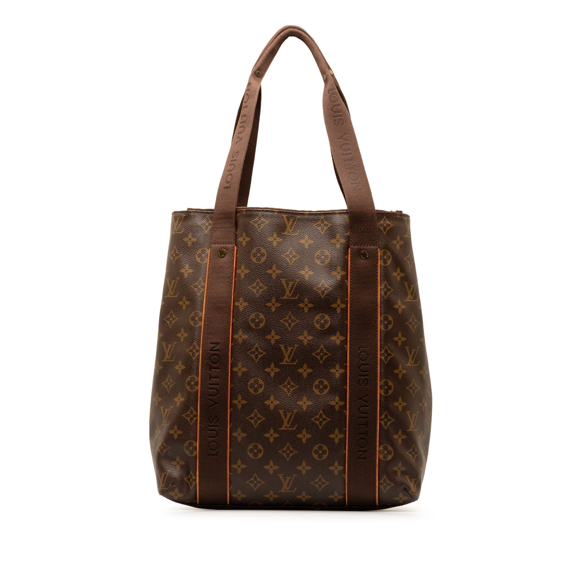 Brown LV Monogram Cabas Beaubourg Tote Bag
