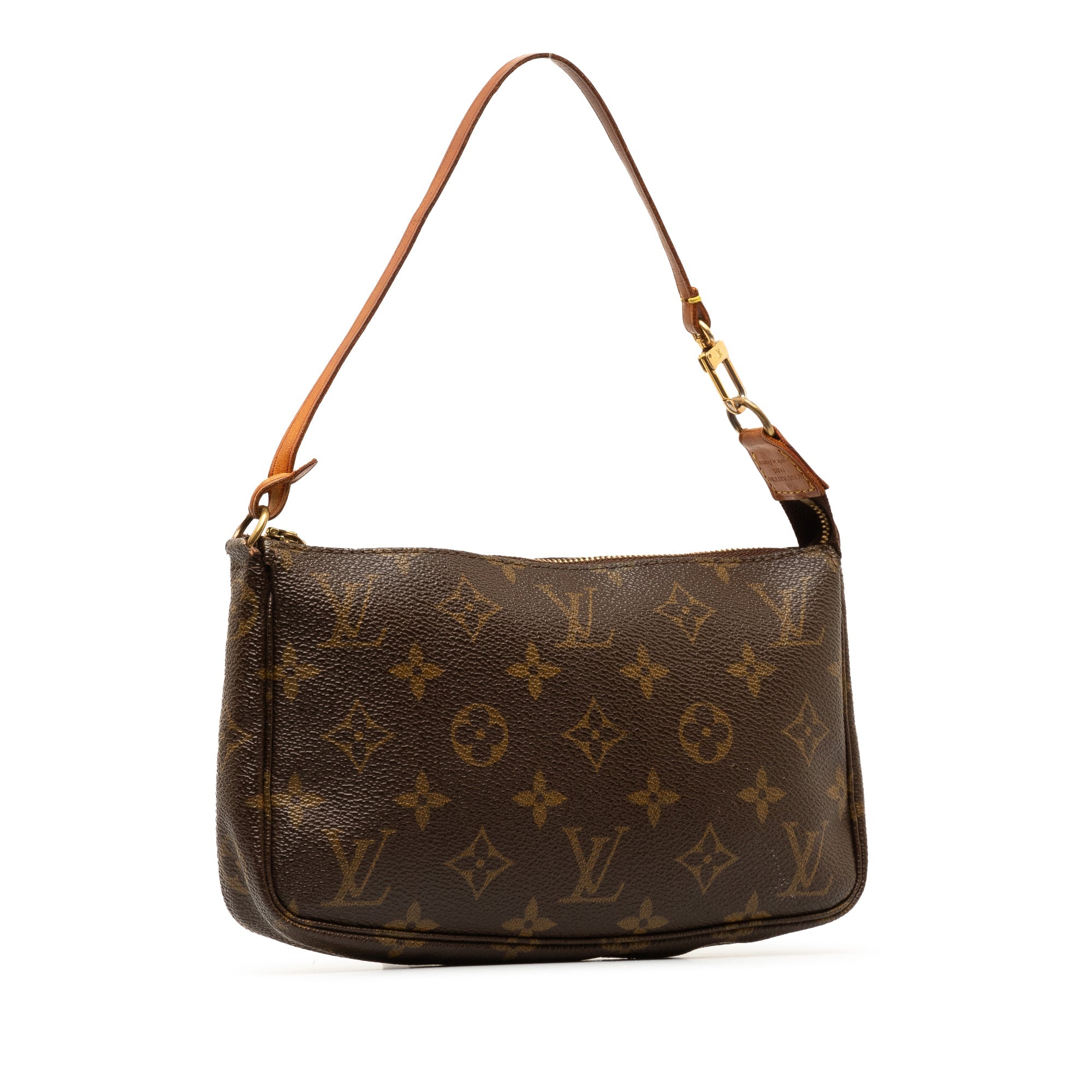 Brown LV Monogram Pochette Accessoires Shoulder Bag