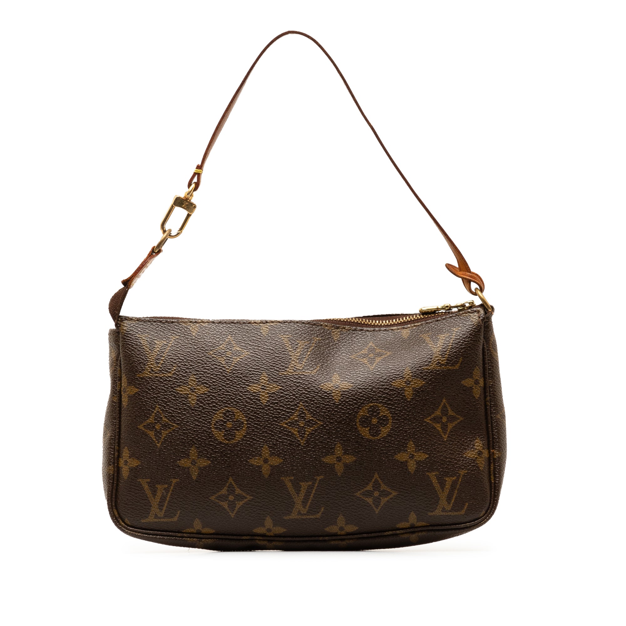 Brown LV Monogram Pochette Accessoires Shoulder Bag