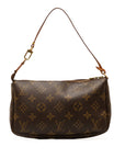 Brown LV Monogram Pochette Accessoires Shoulder Bag