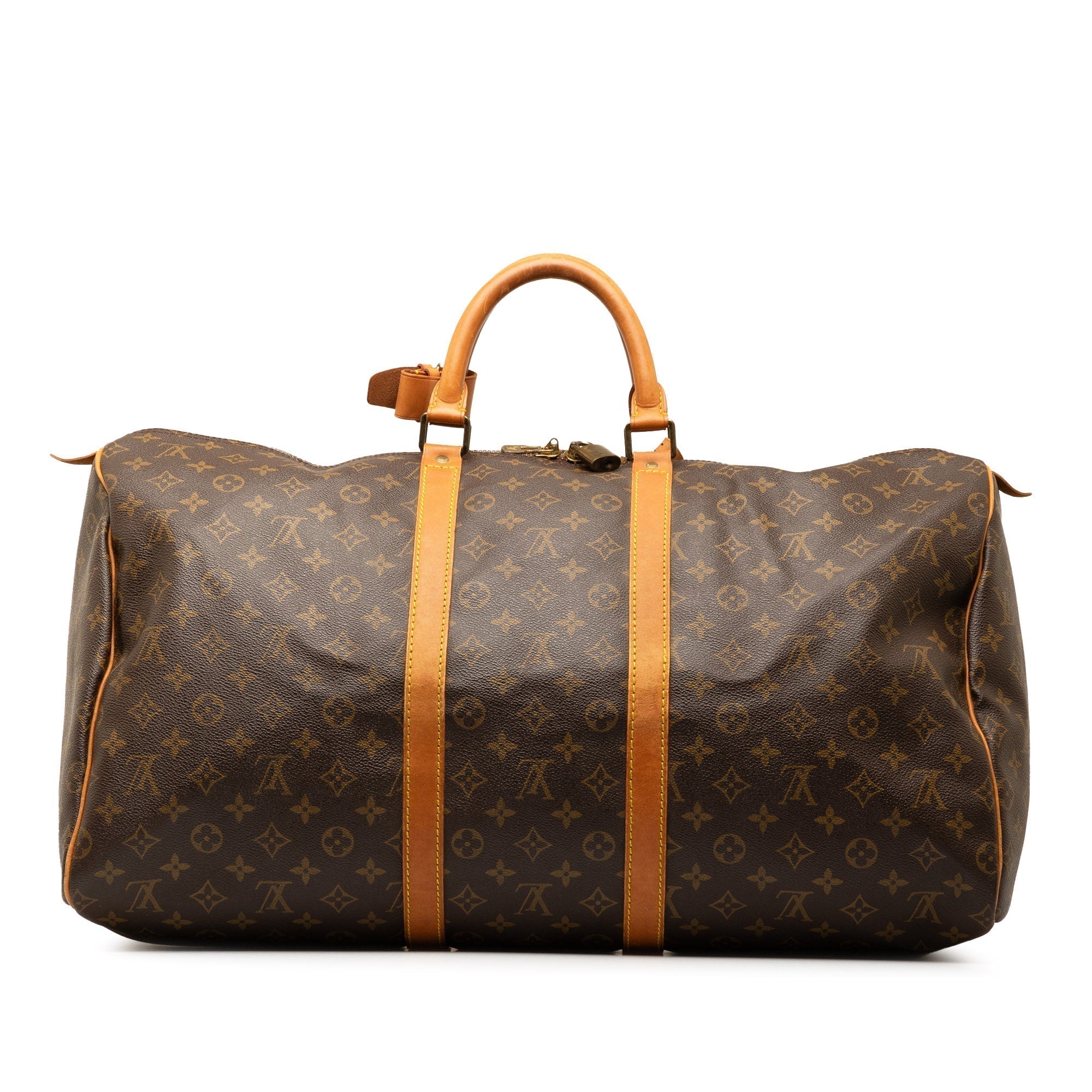 Brown LV Monogram Keepall 55 Travel Bag