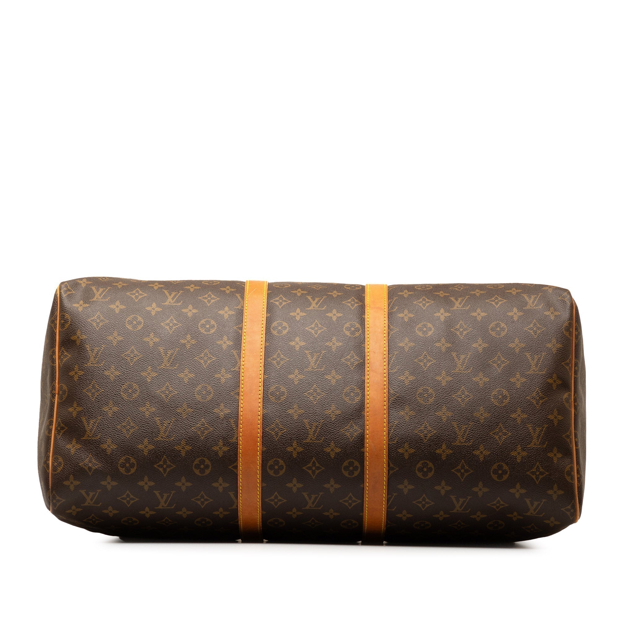 Brown LV Monogram Keepall 55 Travel Bag