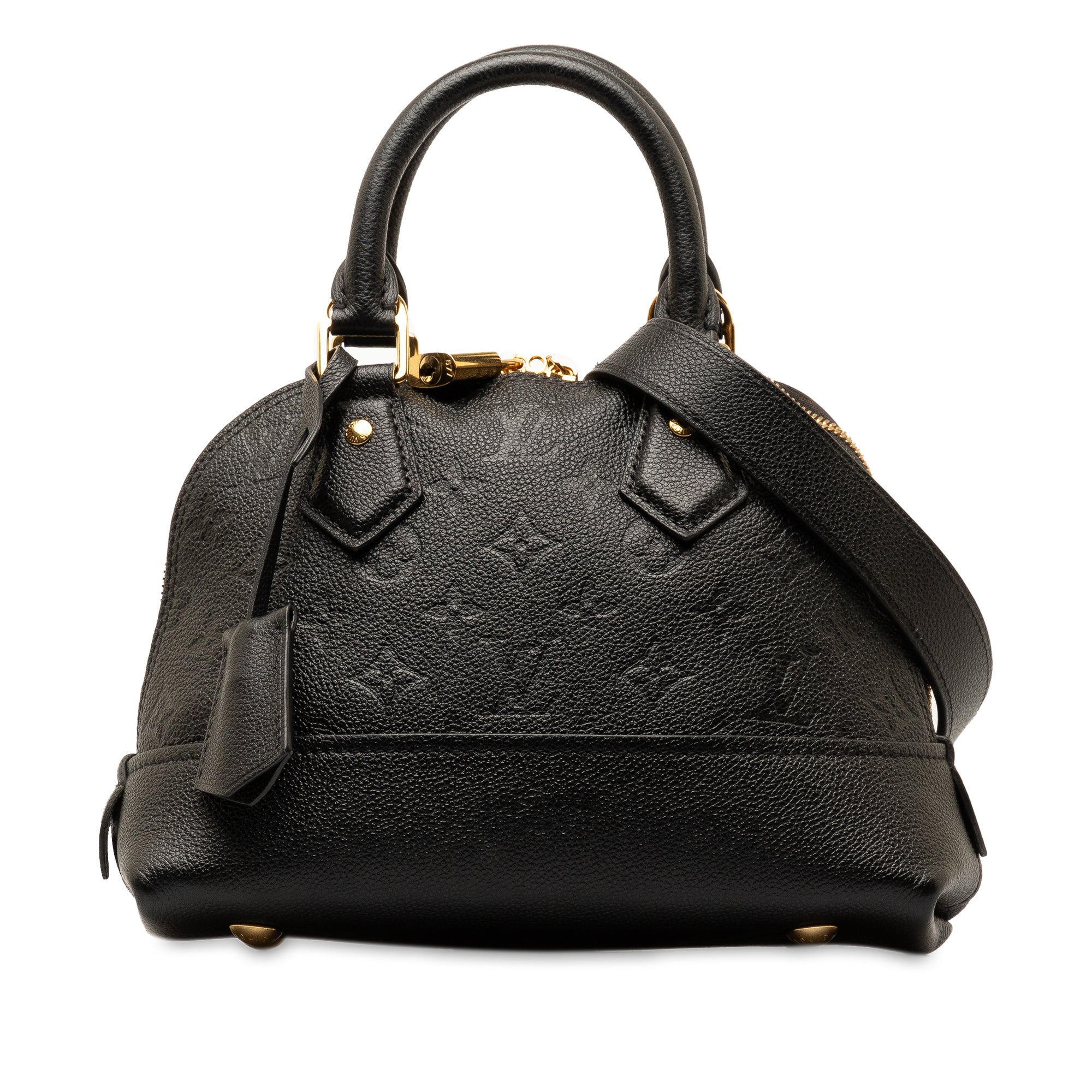 Black LV Monogram Empreinte Neo Alma BB Satchel