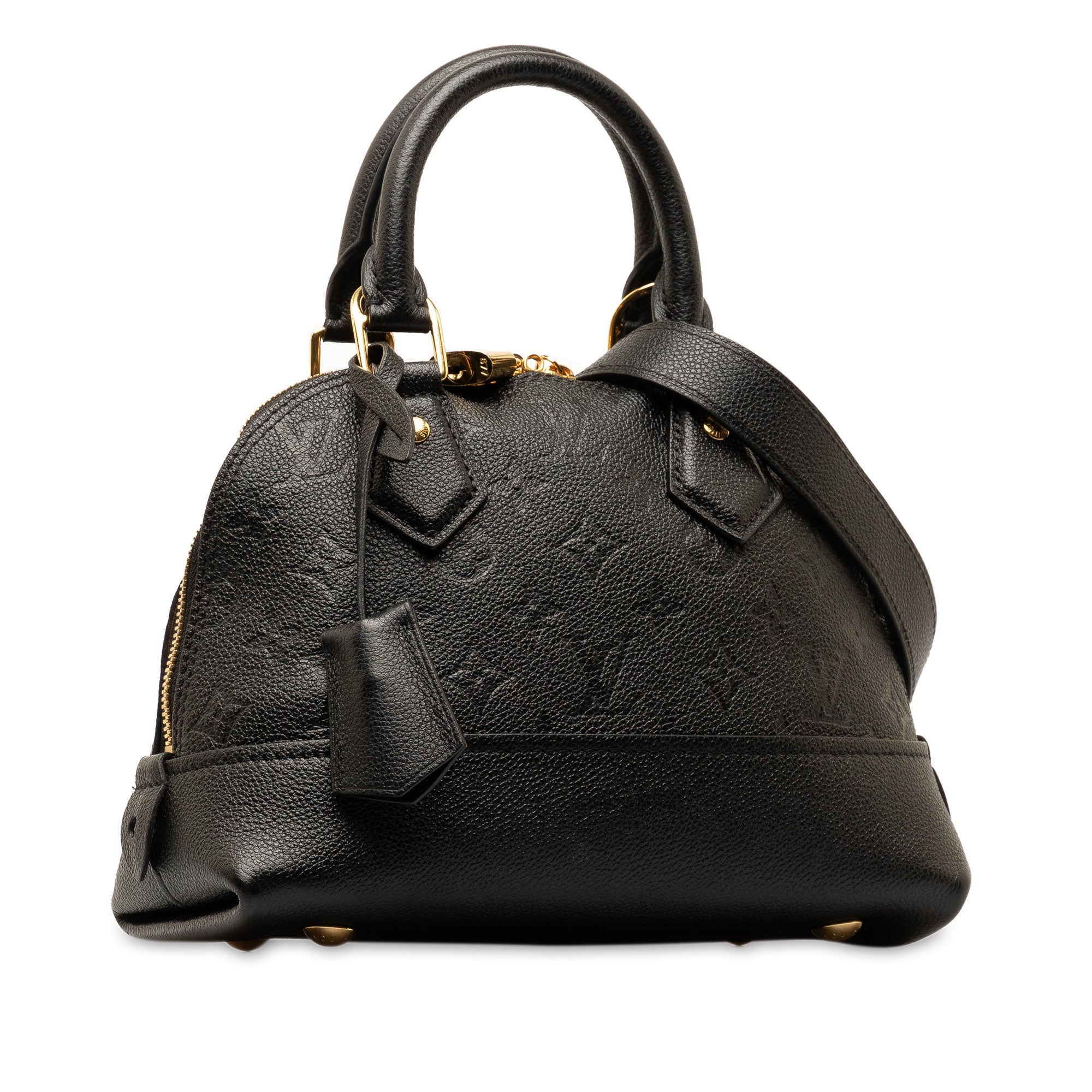 Black LV Monogram Empreinte Neo Alma BB Satchel