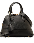 Black LV Monogram Empreinte Neo Alma BB Satchel