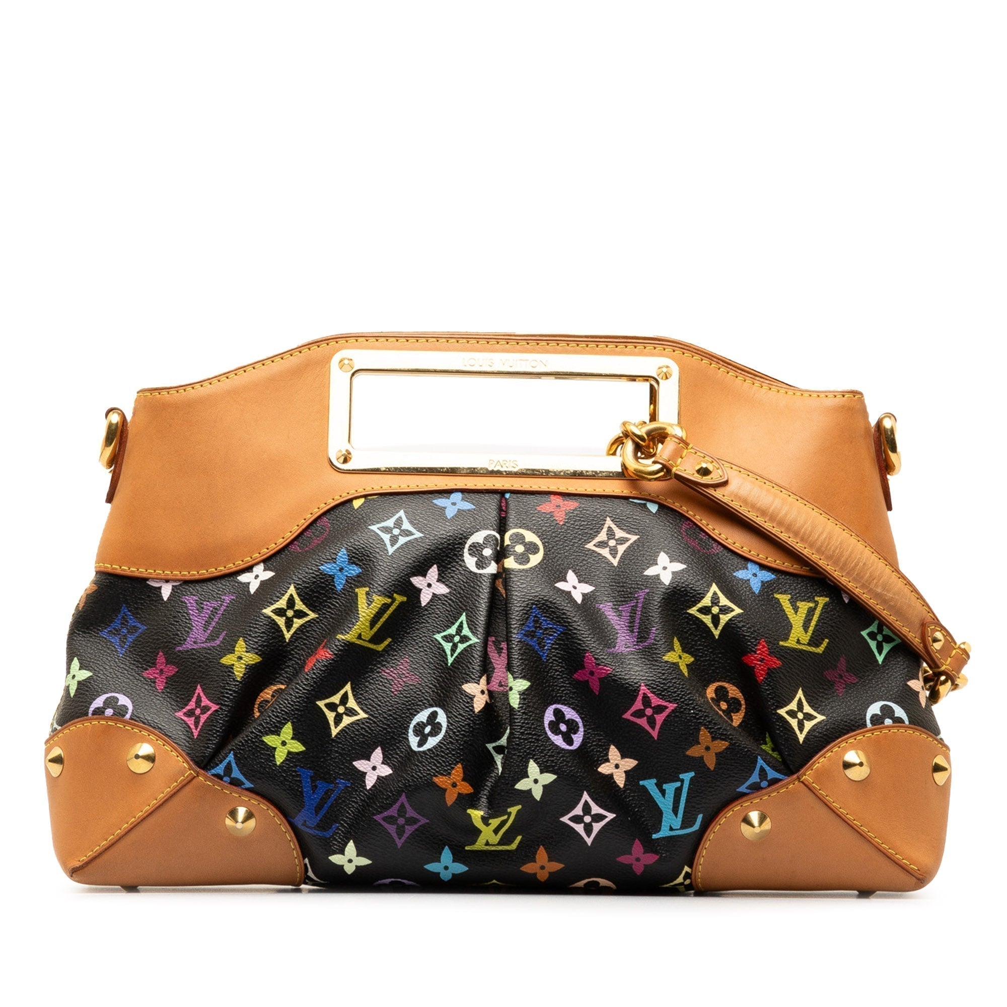 Black LV Monogram Multicolore Judy MM Satchel